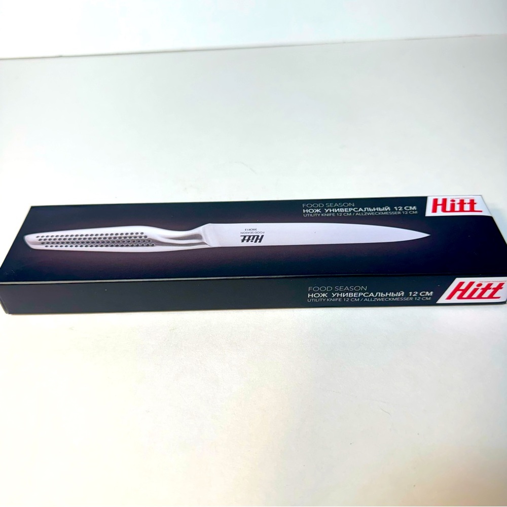 NIB. Hitt Food Season Utility Knife, with a 12 cm blade.
